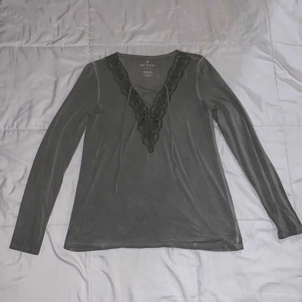 Long Sleeve American Eagle Top